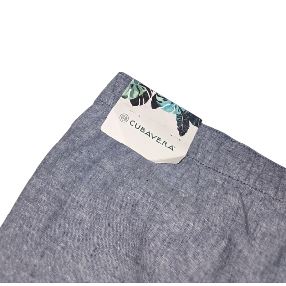 NWT CUBAVERA LINEN BLEND SHORTS - Picture 6 of 7